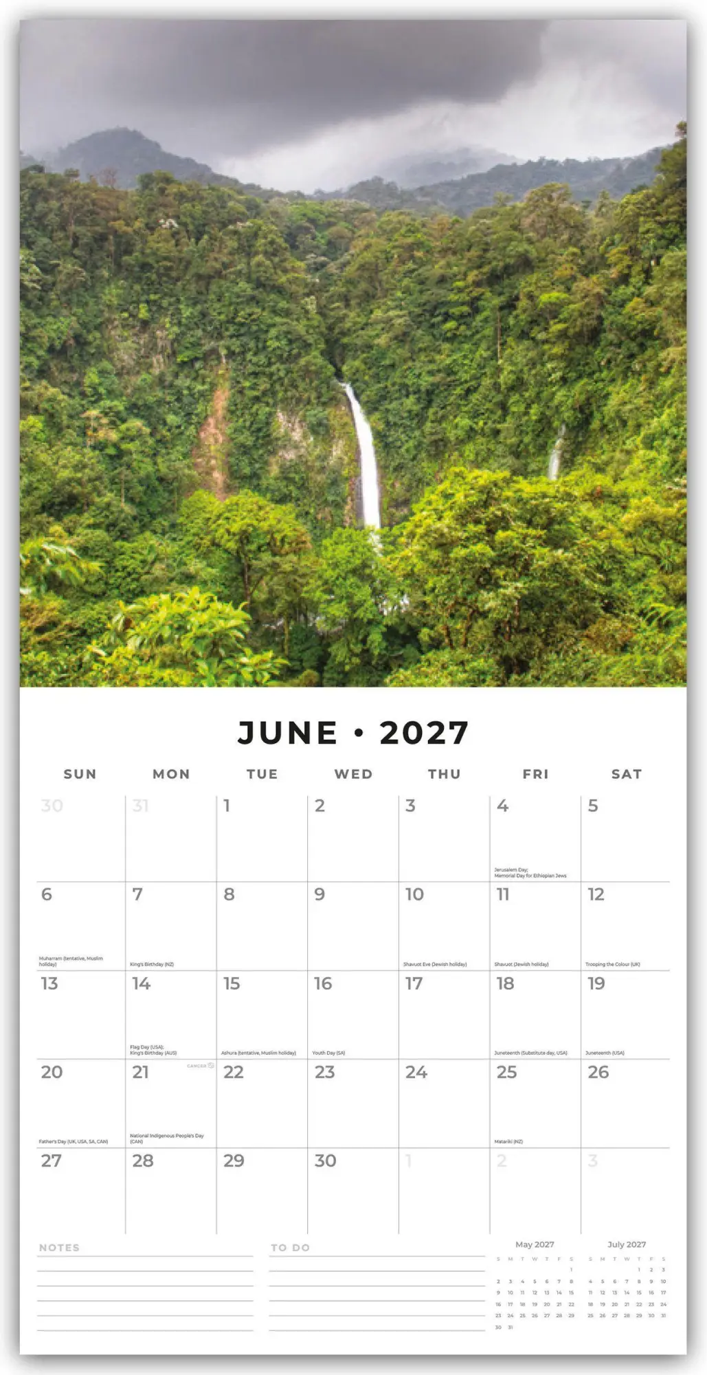 Bild: 9781837014880 | Costa Rica 2027 - 16-Monatskalender | Robin Red | Kalender | 28 S.