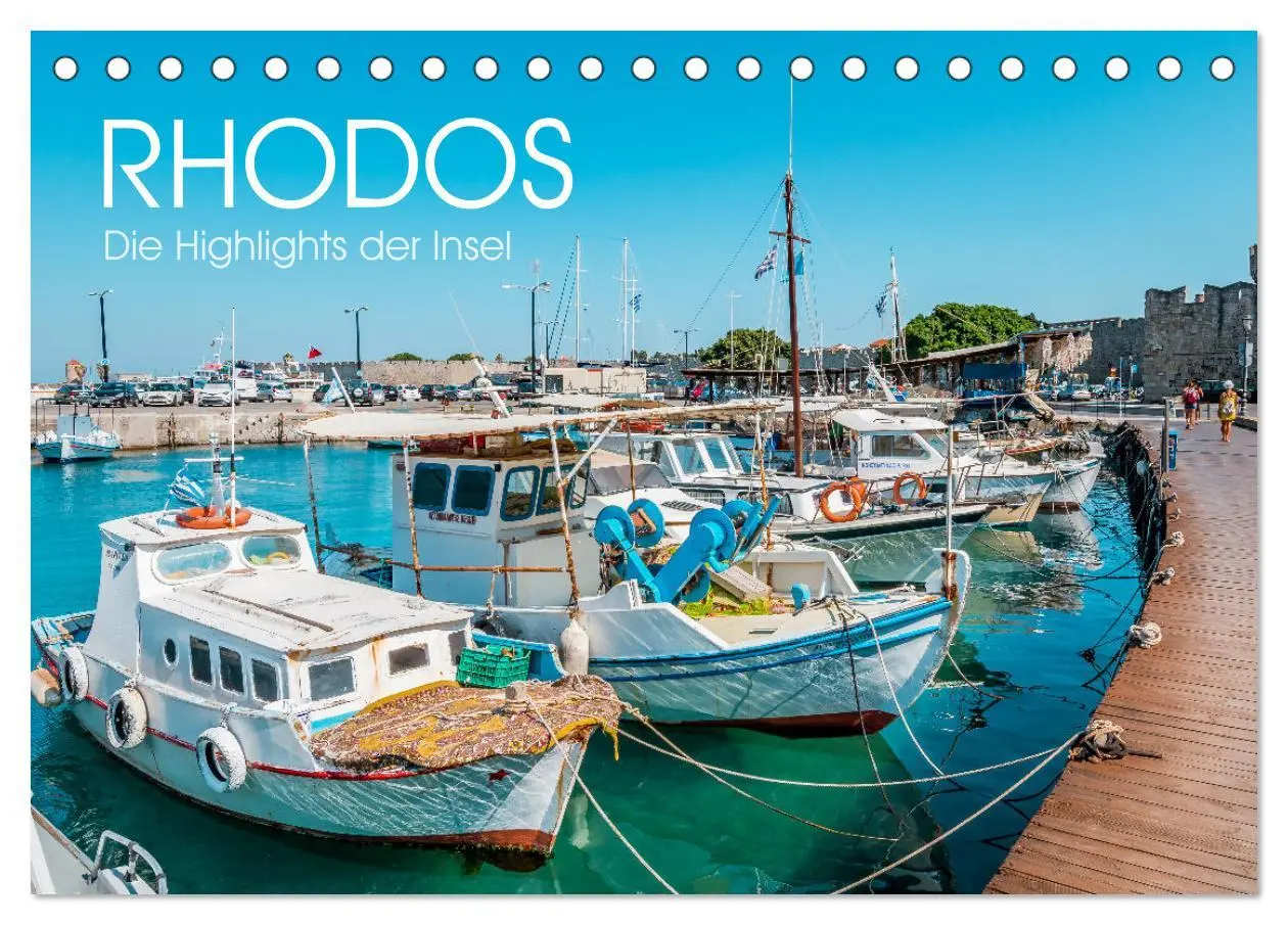 Cover: 9783457414880 | Rhodos - Die Highlights der Insel (Tischkalender 2026 DIN A5 quer),...