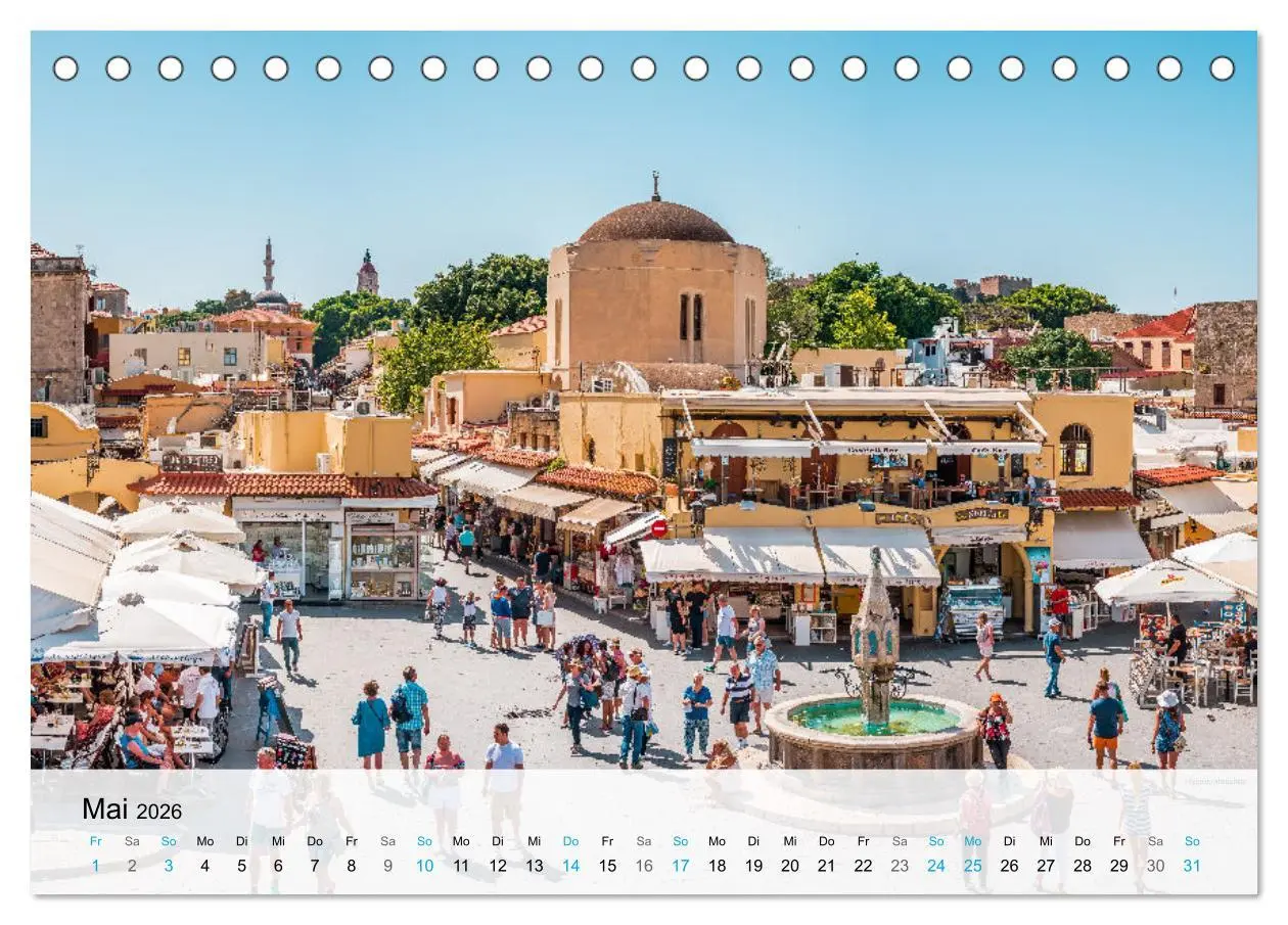 Bild: 9783457414880 | Rhodos - Die Highlights der Insel (Tischkalender 2026 DIN A5 quer),...
