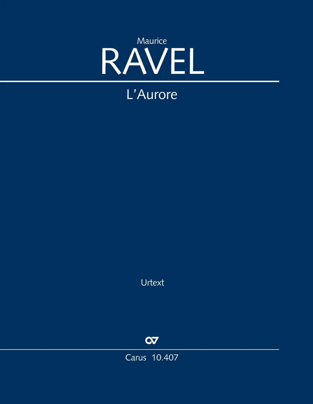 Cover: 9790007314880 | L'Aurore (Klavierauszug) | Maurice Ravel | Taschenbuch | 20 S. | 2025