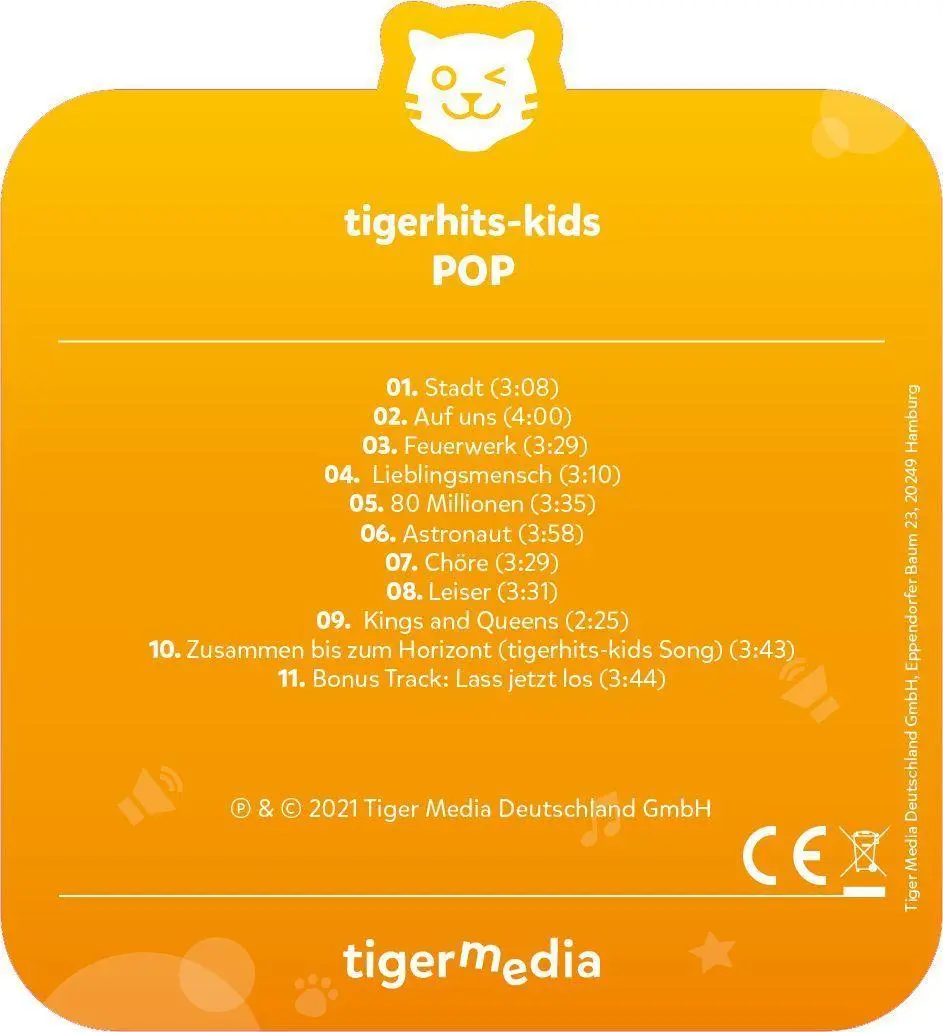 Bild: 4260535484980 | tigercard - tigerhits - tiger POP hits | Deutsch | 2021
