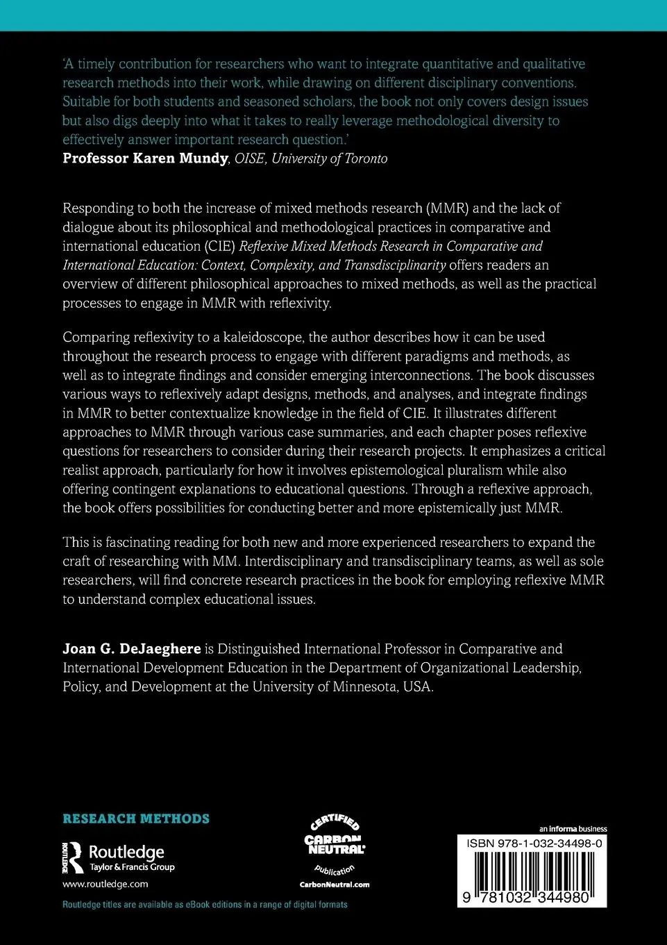 Rückseite: 9781032344980 | Reflexive Mixed Methods Research in Comparative and International...