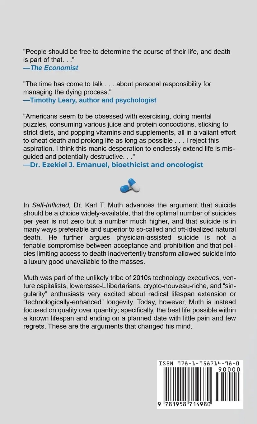 Rückseite: 9781958714980 | Self-Inflicted | Confronting the Suicide Taboo | Karl T. Muth | Buch