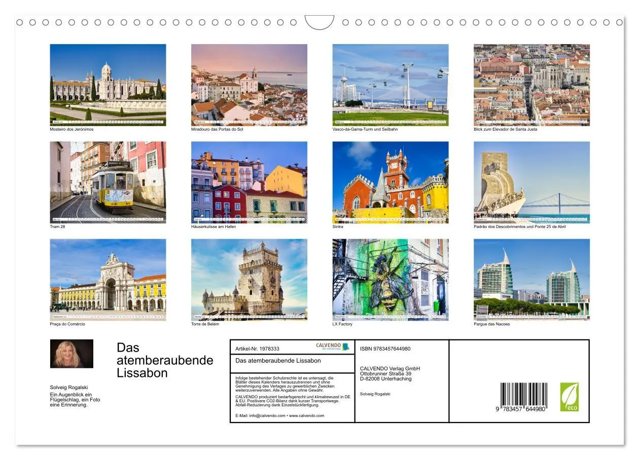 Bild: 9783457644980 | Das atemberaubende Lissabon (Wandkalender 2026 DIN A3 quer),...