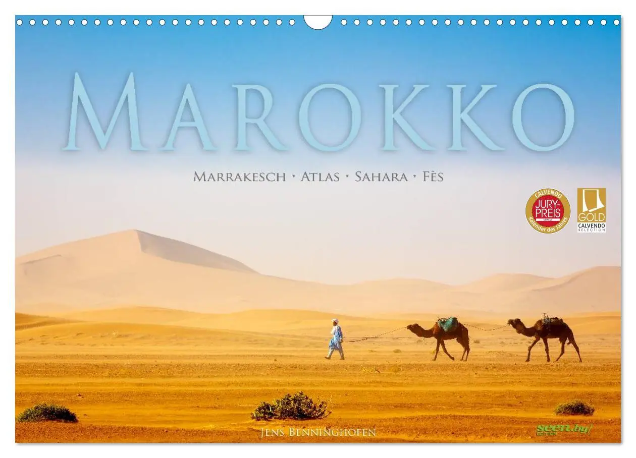 Cover: 9783457954980 | Marokko: Marrakesch, Atlas, Sahara, Fès (Wandkalender 2026 DIN A3...