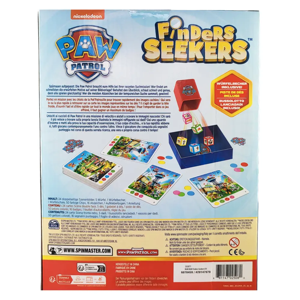 Bild: 681147025080 | CGI PAW Finders Seekers Suchspiel | Spiel | Karton | 50800 | Deutsch