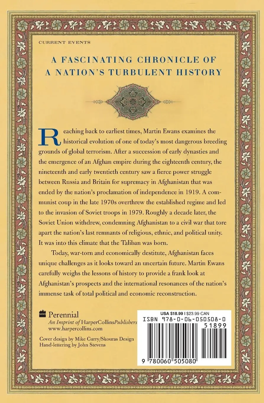 Rückseite: 9780060505080 | Afghanistan | A Short History of Its People and Politics | Ewans