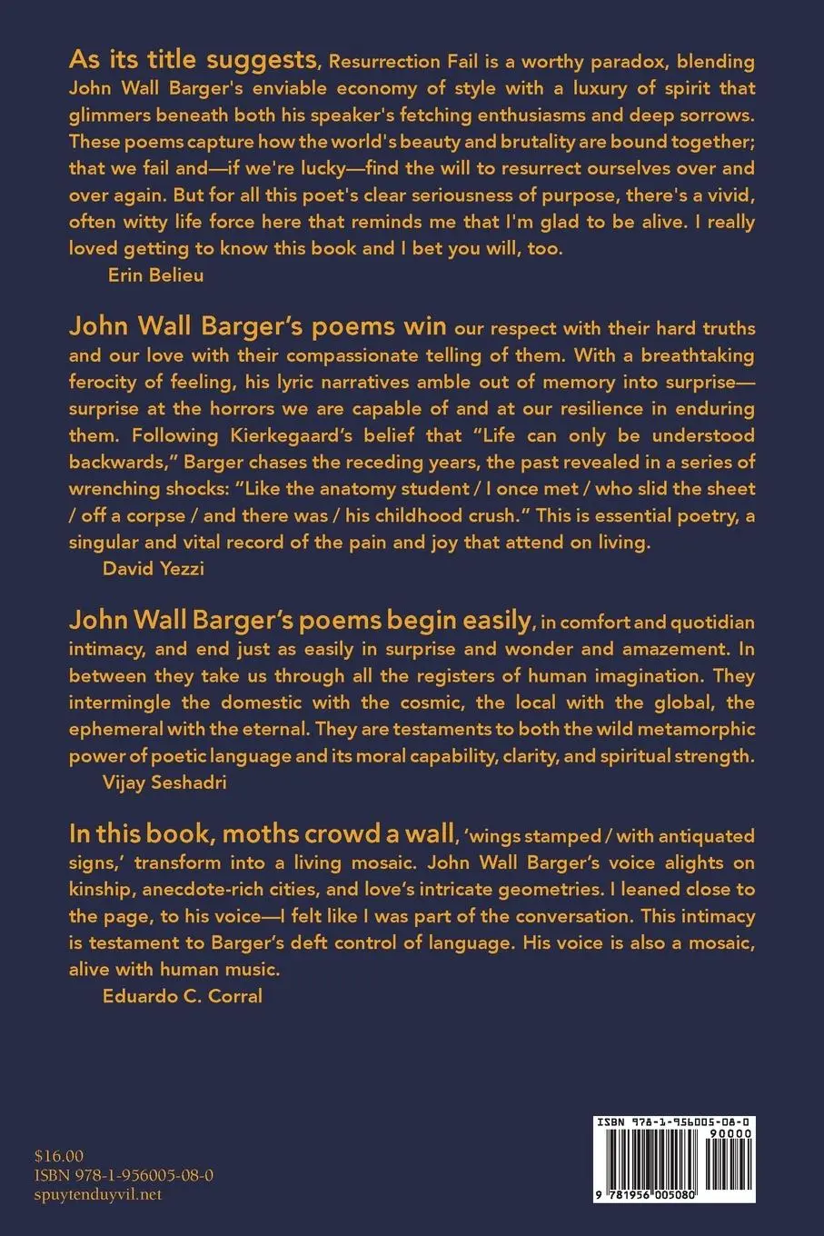 Rückseite: 9781956005080 | Resurrection Fail | John Wall Barger | Taschenbuch | Englisch | 2021