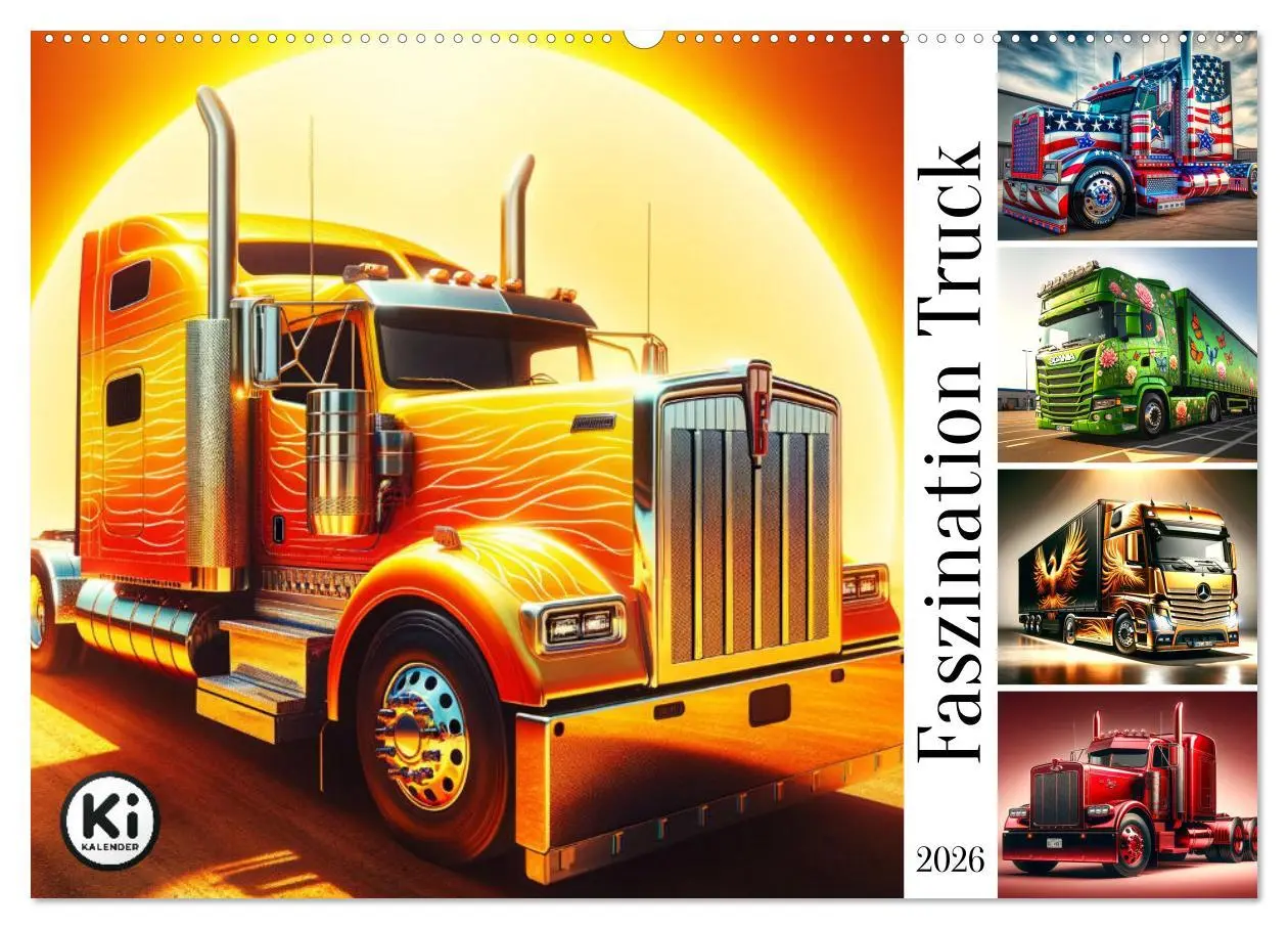 Cover: 9783457465080 | Faszination Truck: KI-Designs von Lack und Leistung (Wandkalender...
