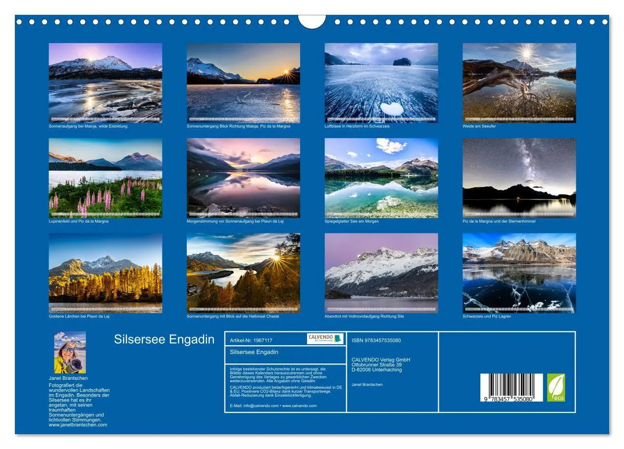 Bild: 9783457535080 | Silsersee Engadin (Wandkalender 2026 DIN A3 quer), CALVENDO...