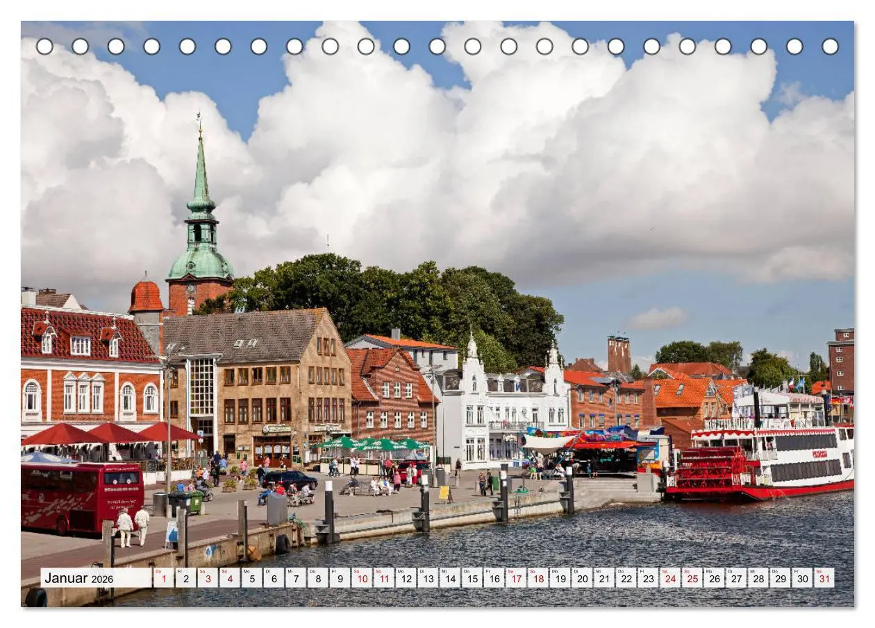 Bild: 9783457775080 | Schleswig-Flensburg (Tischkalender 2026 DIN A5 quer), CALVENDO...