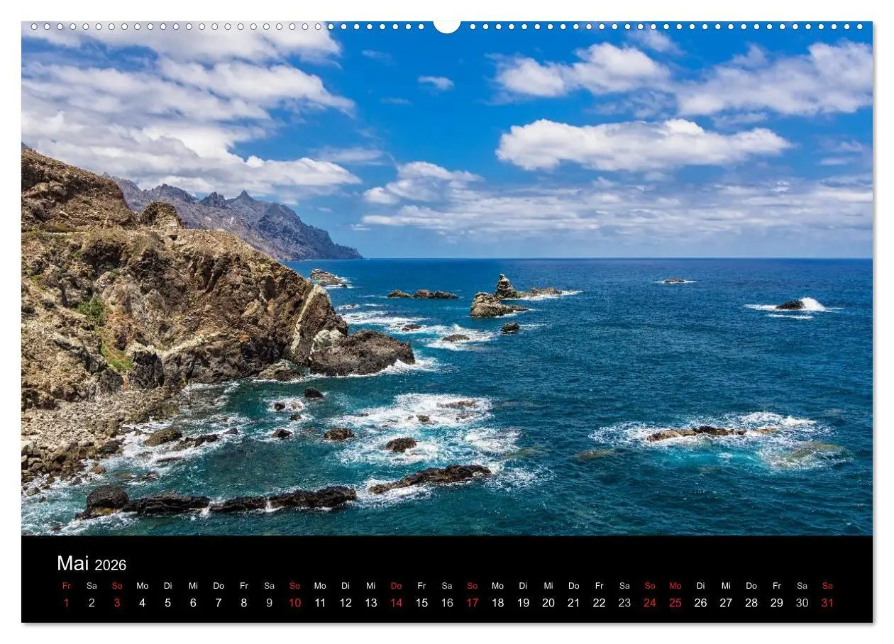 Bild: 9783516175080 | Teneriffa (Wandkalender 2026 DIN A2 quer), CALVENDO Monatskalender