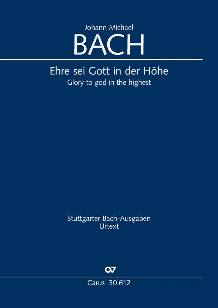 Cover: 9790007295080 | Ehre sei Gott in der Höhe (Klavierauszug) | BWV 197.1 (197a) | Bach