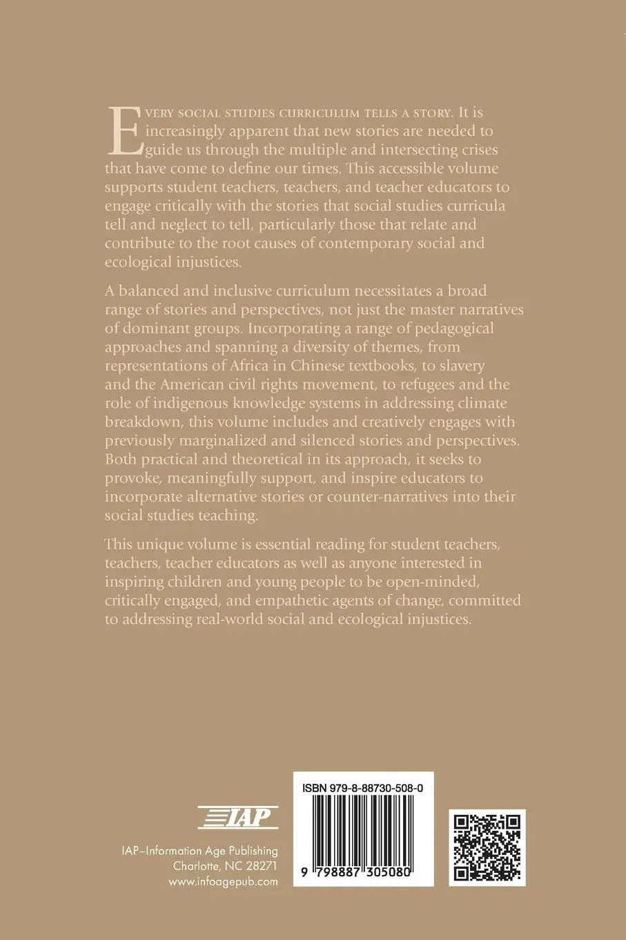 Rückseite: 9798887305080 | Beyond Single Stories | Changing Narratives for a Changing World