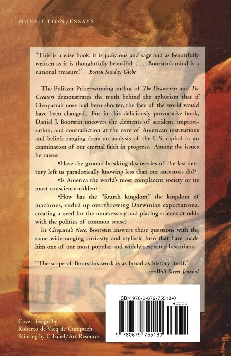 Rückseite: 9780679755180 | Cleopatra's Nose | Essays on the Unexpected | Daniel J. Boorstin