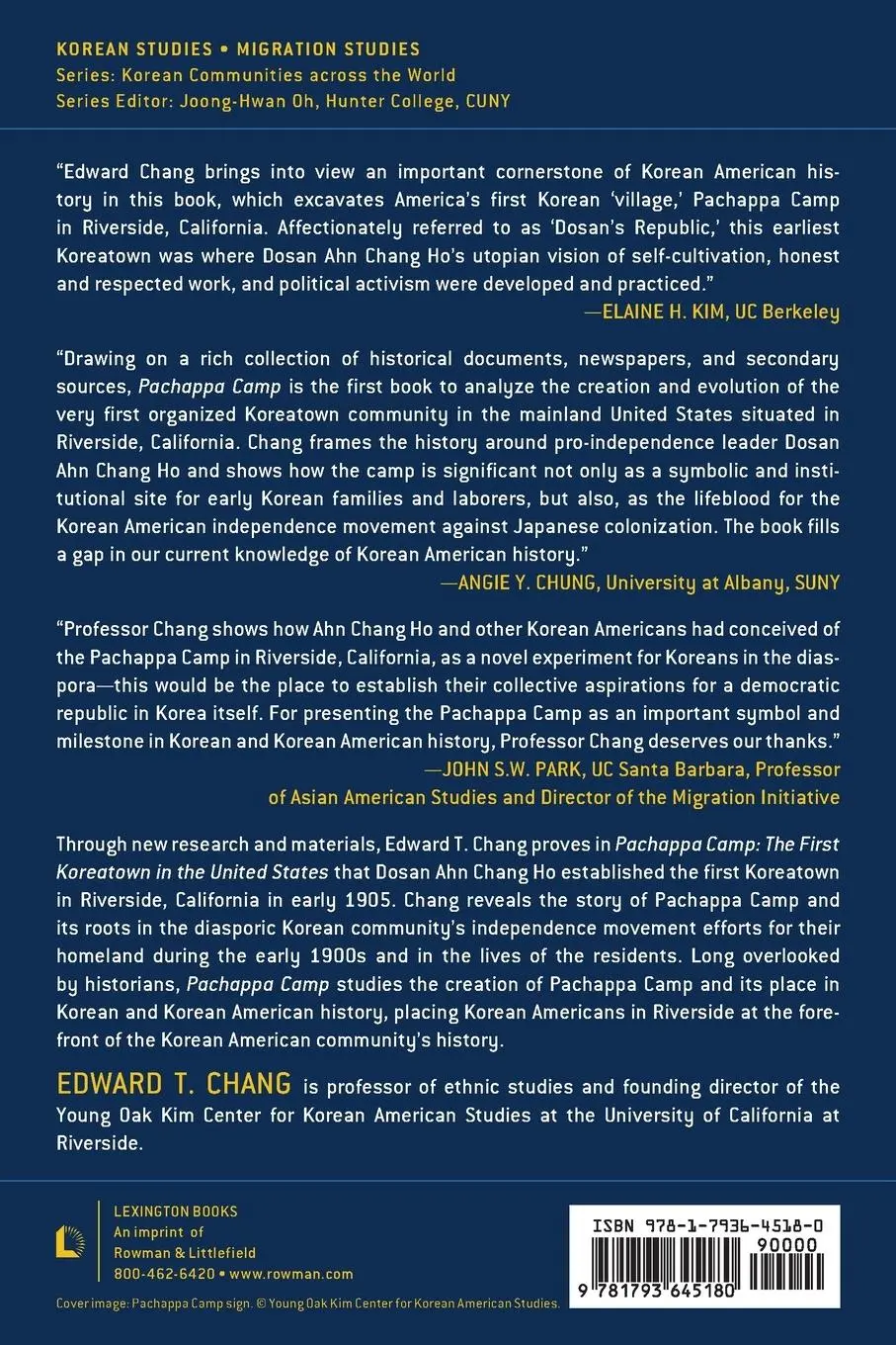 Rückseite: 9781793645180 | Pachappa Camp | The First Koreatown in the United States | Taschenbuch