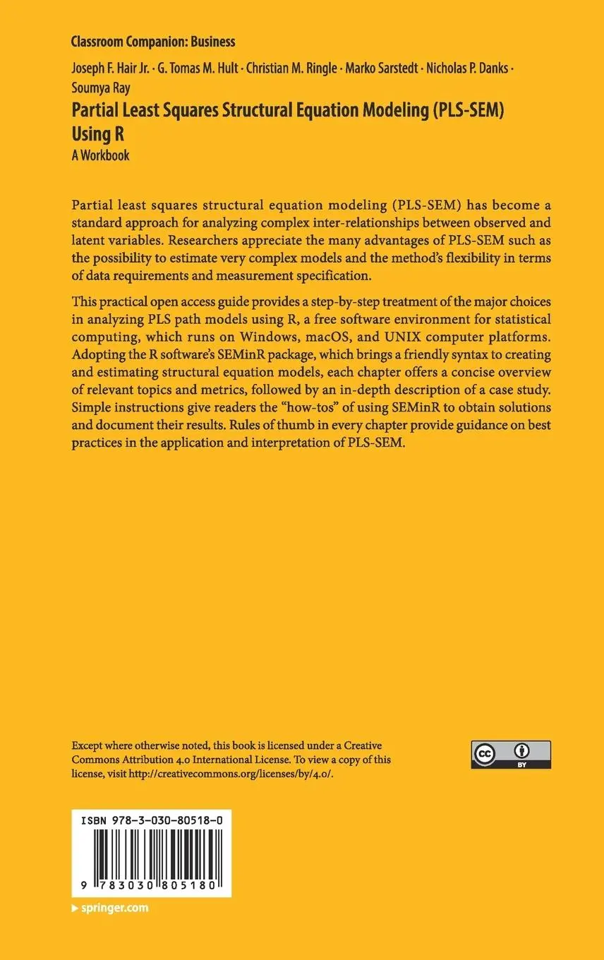 Rückseite: 9783030805180 | Partial Least Squares Structural Equation Modeling (PLS-SEM) Using R
