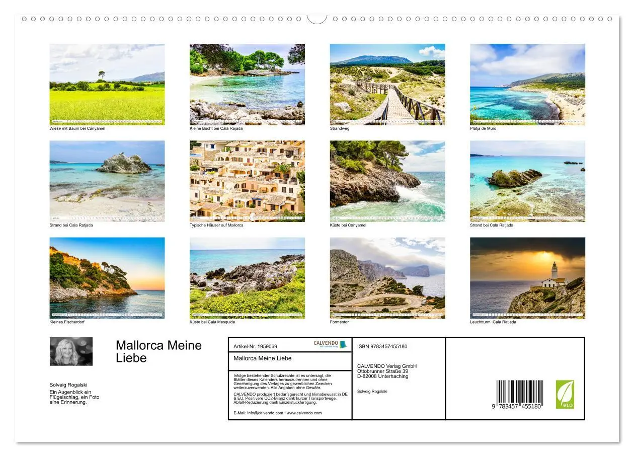 Bild: 9783457455180 | Mallorca Meine Liebe (hochwertiger Premium Wandkalender 2026 DIN A2...