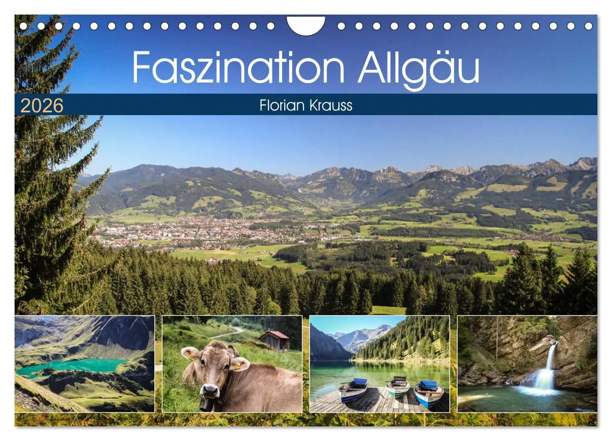 Cover: 9783457765180 | Faszination Allgäu (Wandkalender 2026 DIN A4 quer), CALVENDO...