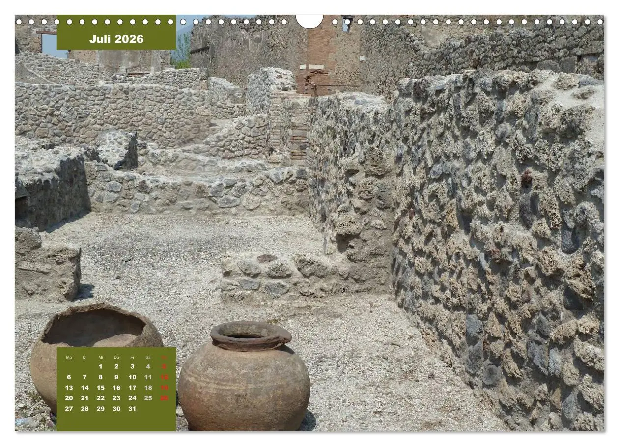 Bild: 9783516235180 | Pompeji-Kalender (Wandkalender 2026 DIN A3 quer), CALVENDO...