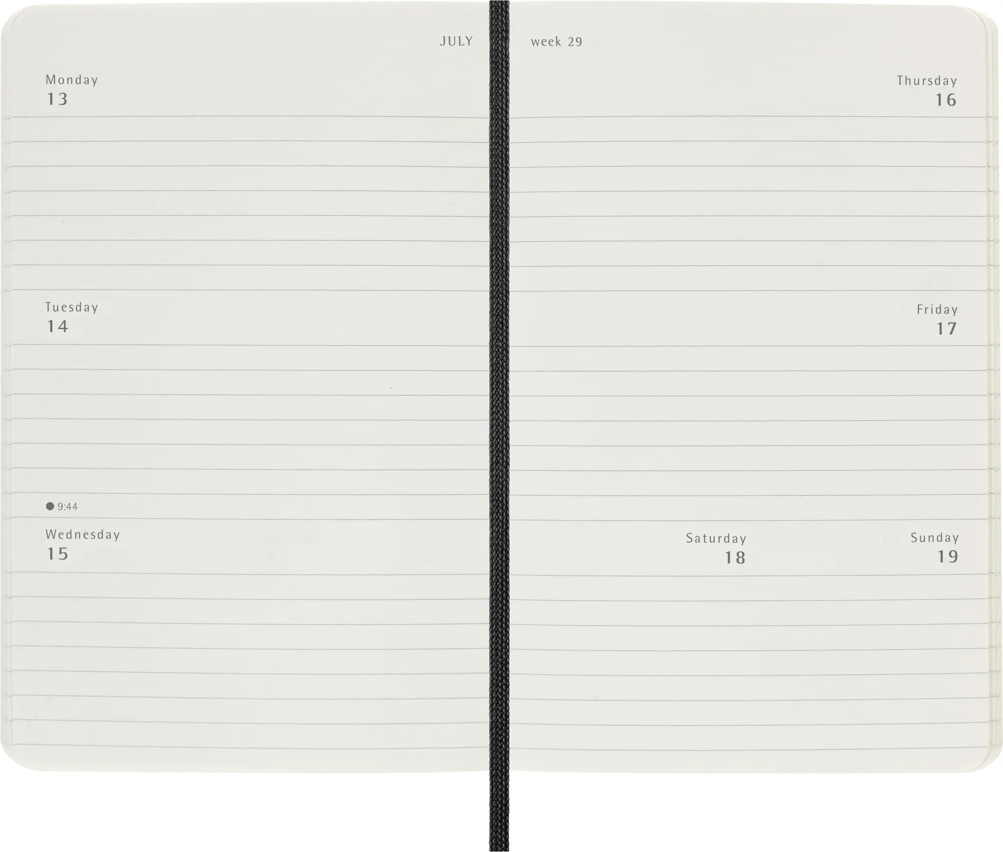 Bild: 8056999275280 | Moleskine 12 Monate Wochen Notizkalender 2026, Pocket/A6, 1 Wo = 2...