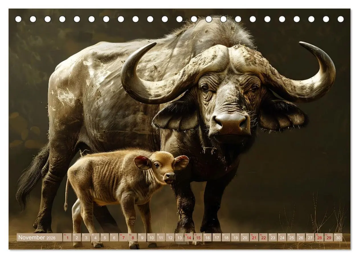 Bild: 9783457445280 | Tierkinder des Südens (Tischkalender 2026 DIN A5 quer), CALVENDO...