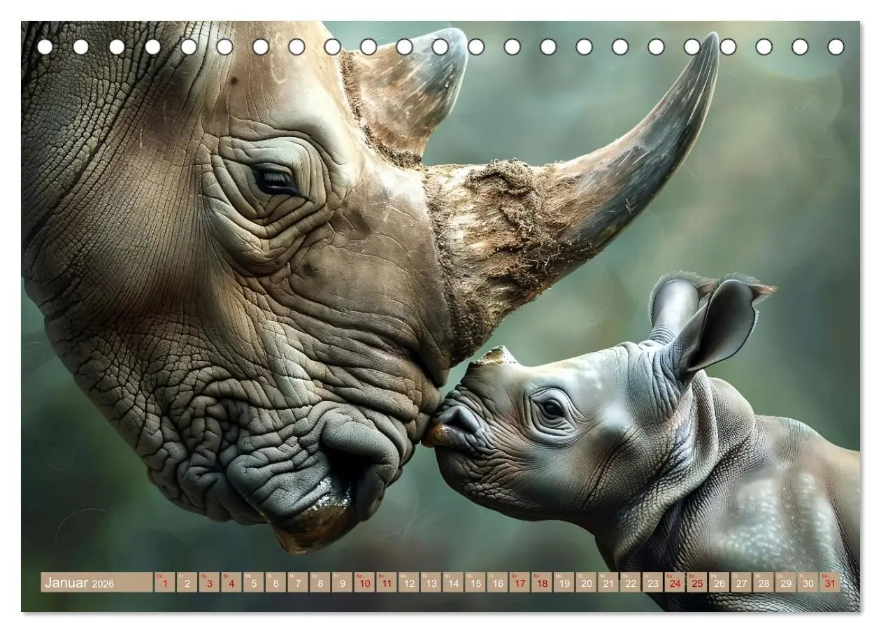 Bild: 9783457445280 | Tierkinder des Südens (Tischkalender 2026 DIN A5 quer), CALVENDO...