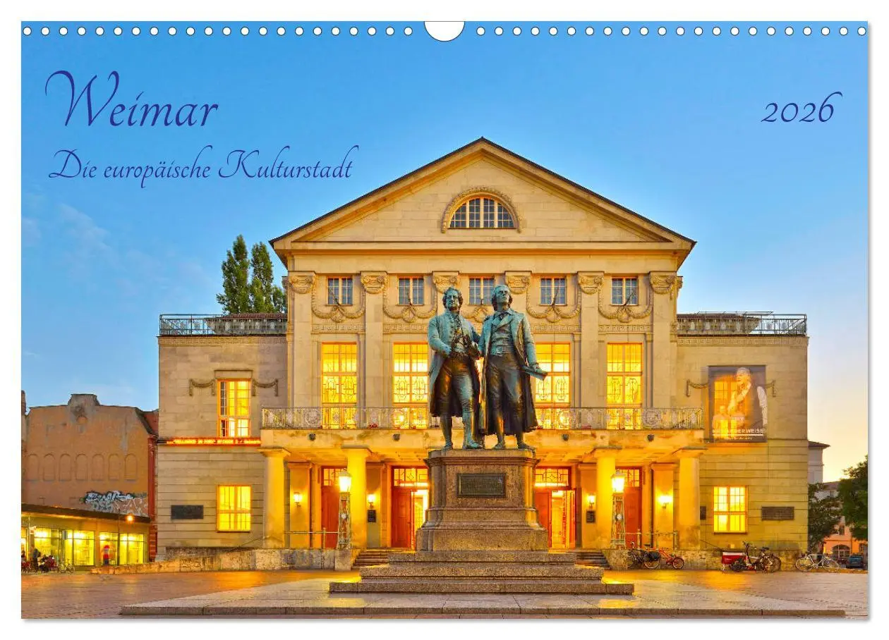 Cover: 9783457755280 | Weimar Die europäische Kulturstadt (Wandkalender 2026 DIN A3 quer),...