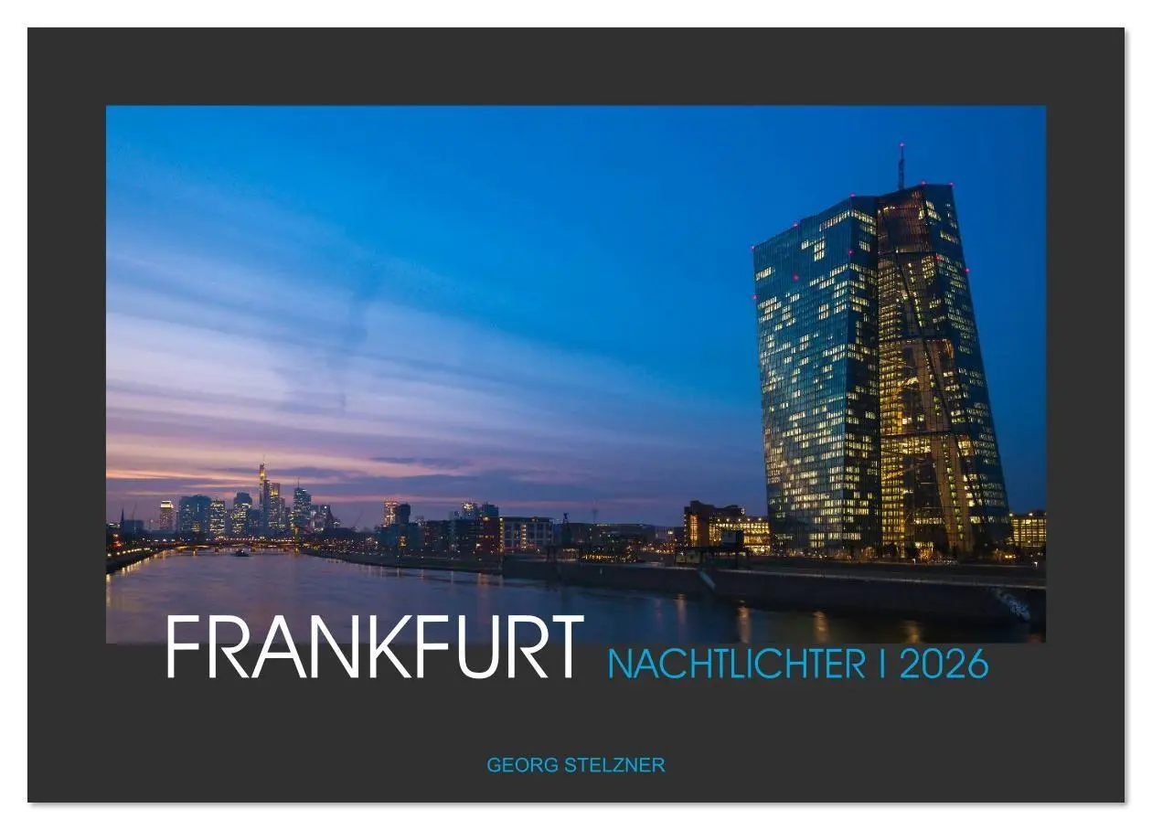 Cover: 9783457995280 | FRANKFURT - Nachtlichter 2026 (Wandkalender 2026 DIN A4 quer),...