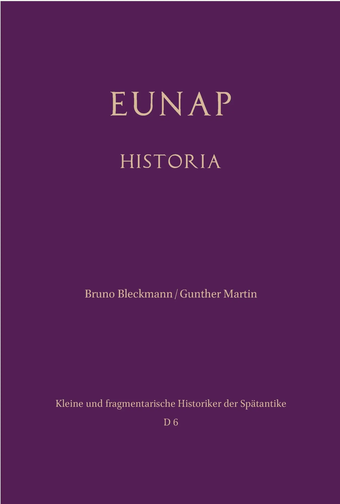 Cover: 9783506705280 | Eunap | Historia | Bruno Bleckmann | Buch | XXVI | Deutsch | 2026
