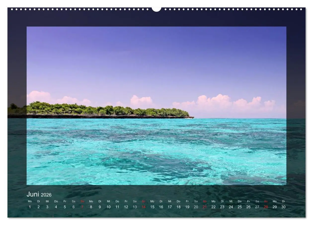 Bild: 9783516225280 | Sansibar (Wandkalender 2026 DIN A2 quer), CALVENDO Monatskalender