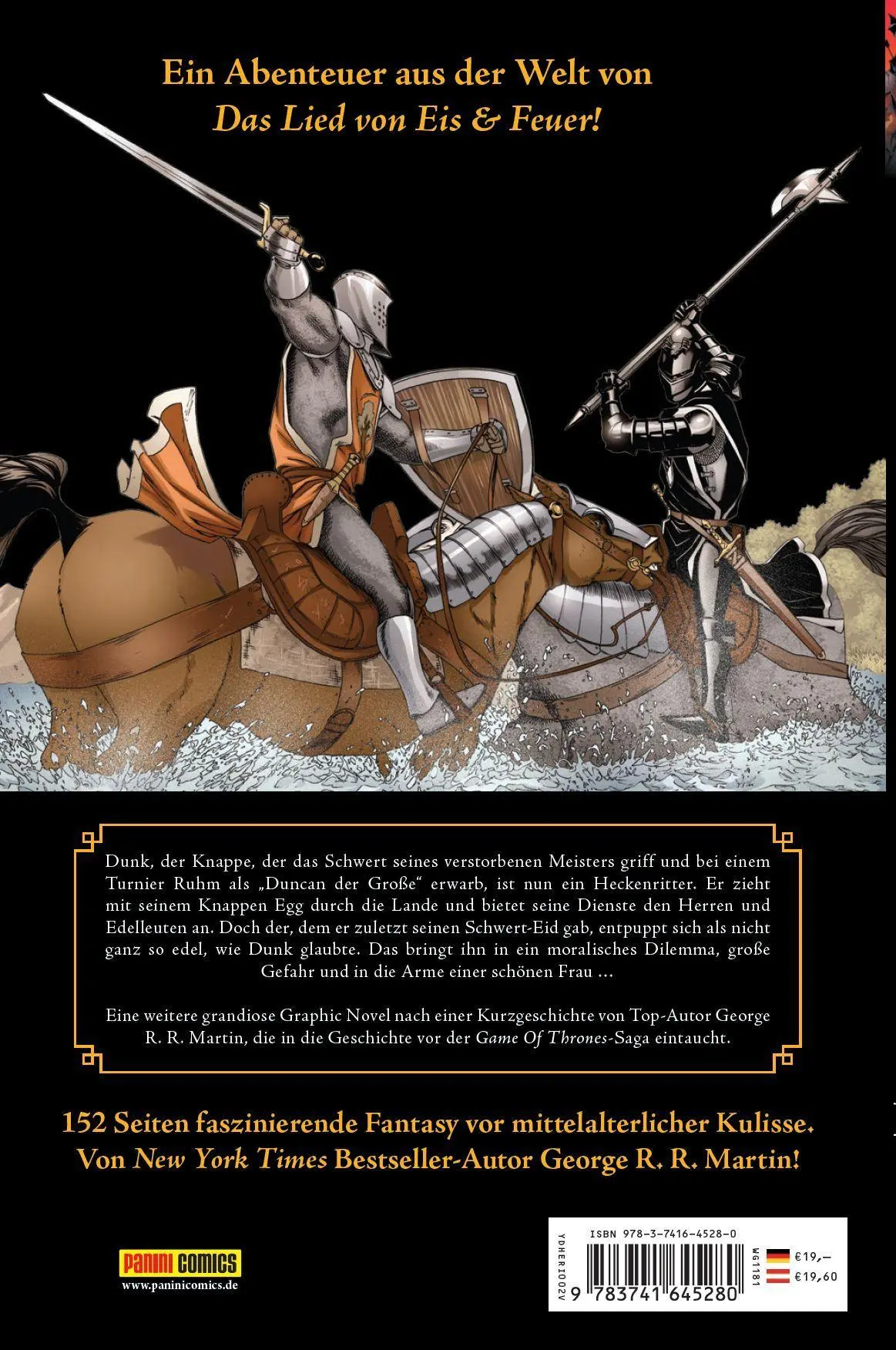 Rückseite: 9783741645280 | Der Heckenritter - Die Graphic Novel (Die Vorgeschichte zu Game of...
