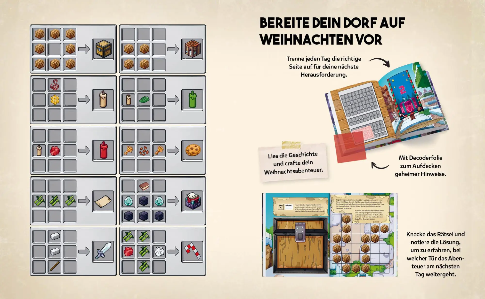 Bild: 9783745915280 | Escape-Adventskalender für Minecrafter: Der Angriff des Winter-Withers