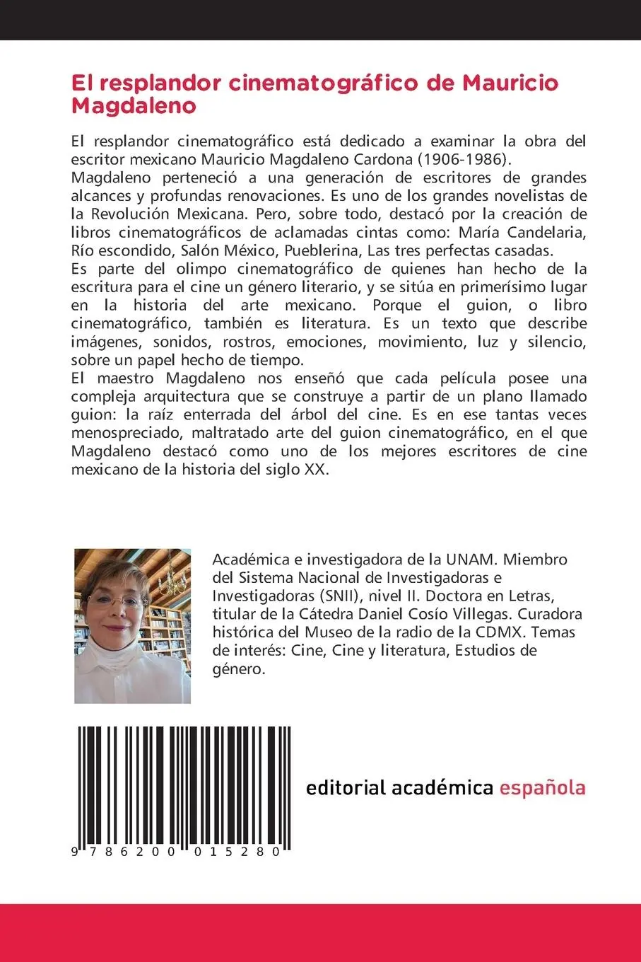 Rückseite: 9786200015280 | El resplandor cinematográfico de Mauricio Magdaleno | Medina-Ávila