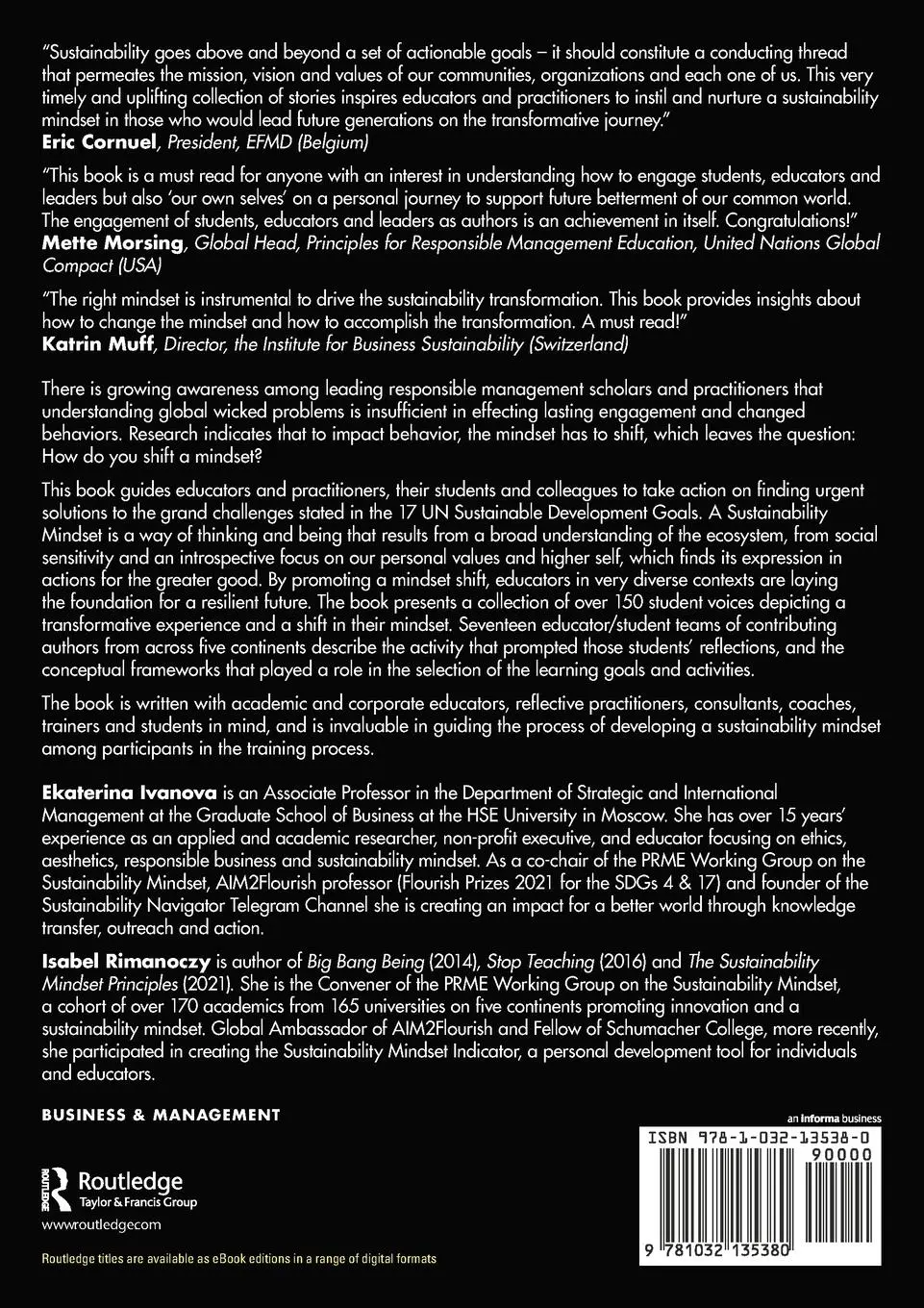Rückseite: 9781032135380 | Revolutionizing Sustainability Education | Ekaterina Ivanova (u. a.)