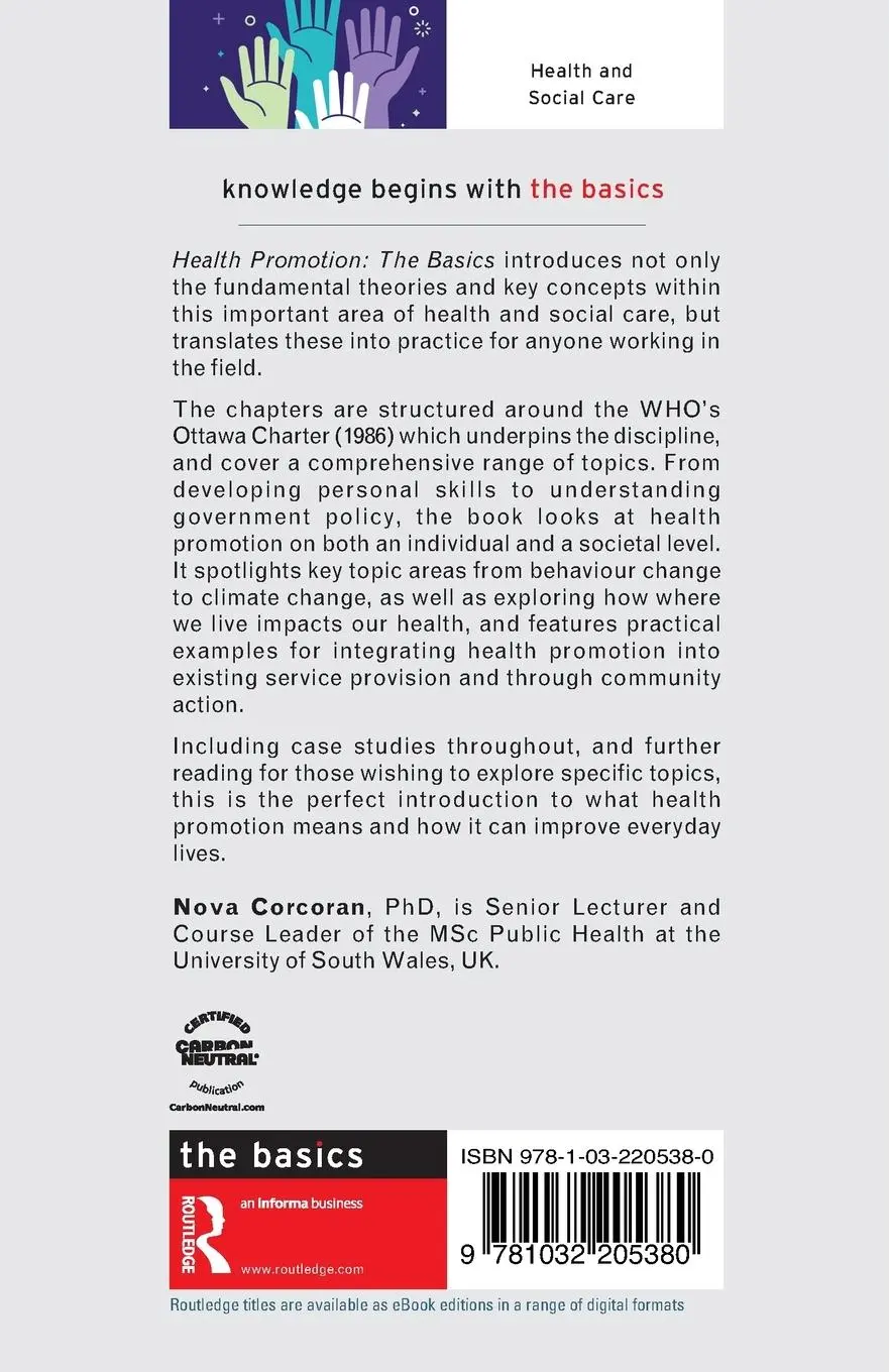 Rückseite: 9781032205380 | Health Promotion | The Basics | Nova Corcoran | Taschenbuch | Englisch