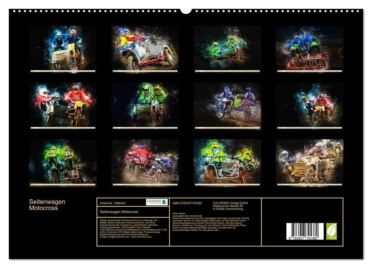 Bild: 9783457745380 | Seitenwagen Motocross (hochwertiger Premium Wandkalender 2026 DIN...