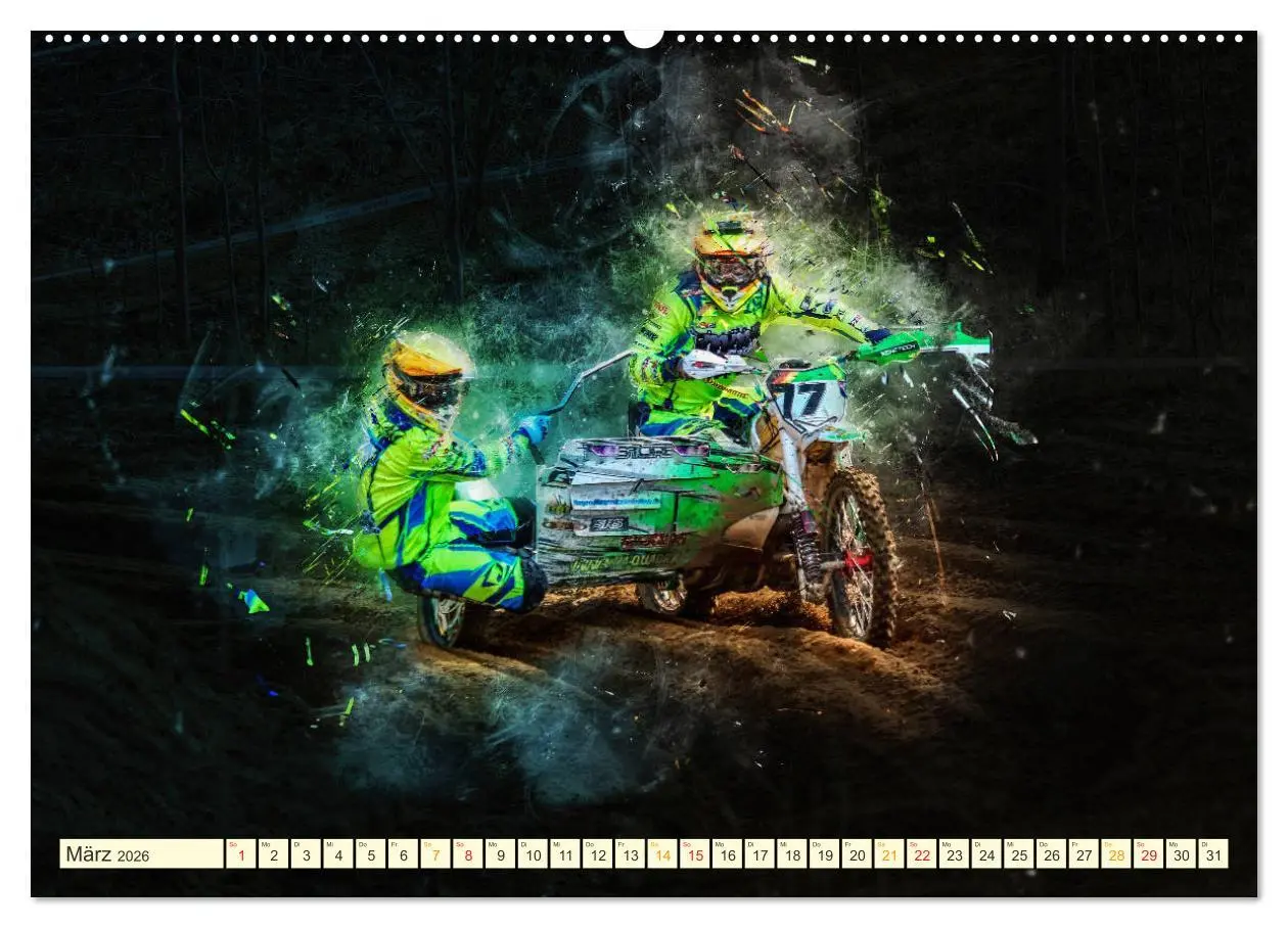Bild: 9783457745380 | Seitenwagen Motocross (hochwertiger Premium Wandkalender 2026 DIN...