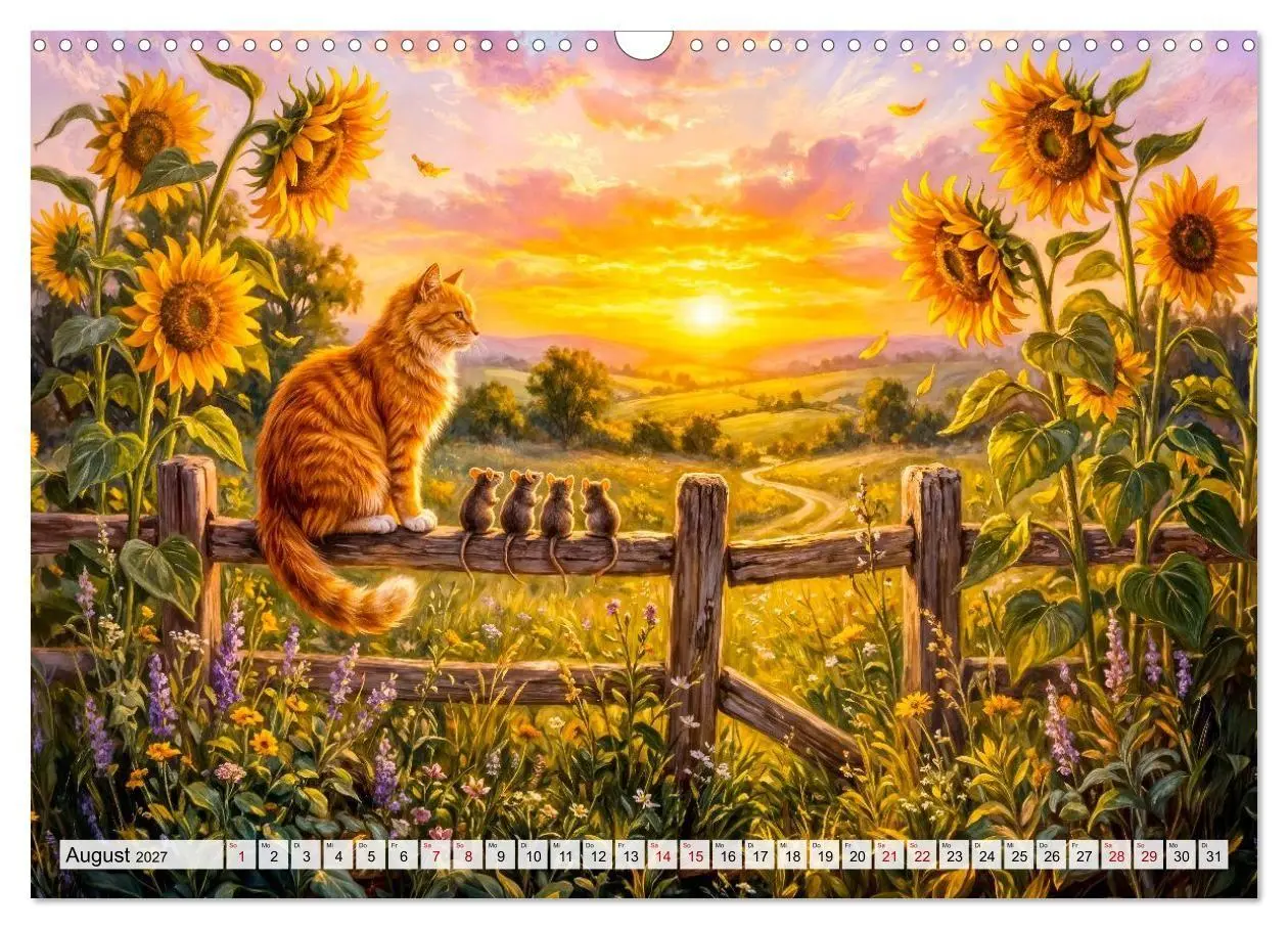 Bild: 9783594365380 | Katze und Mäuse - Humorvolle Tiergeschichten (Wandkalender 2027 DIN...