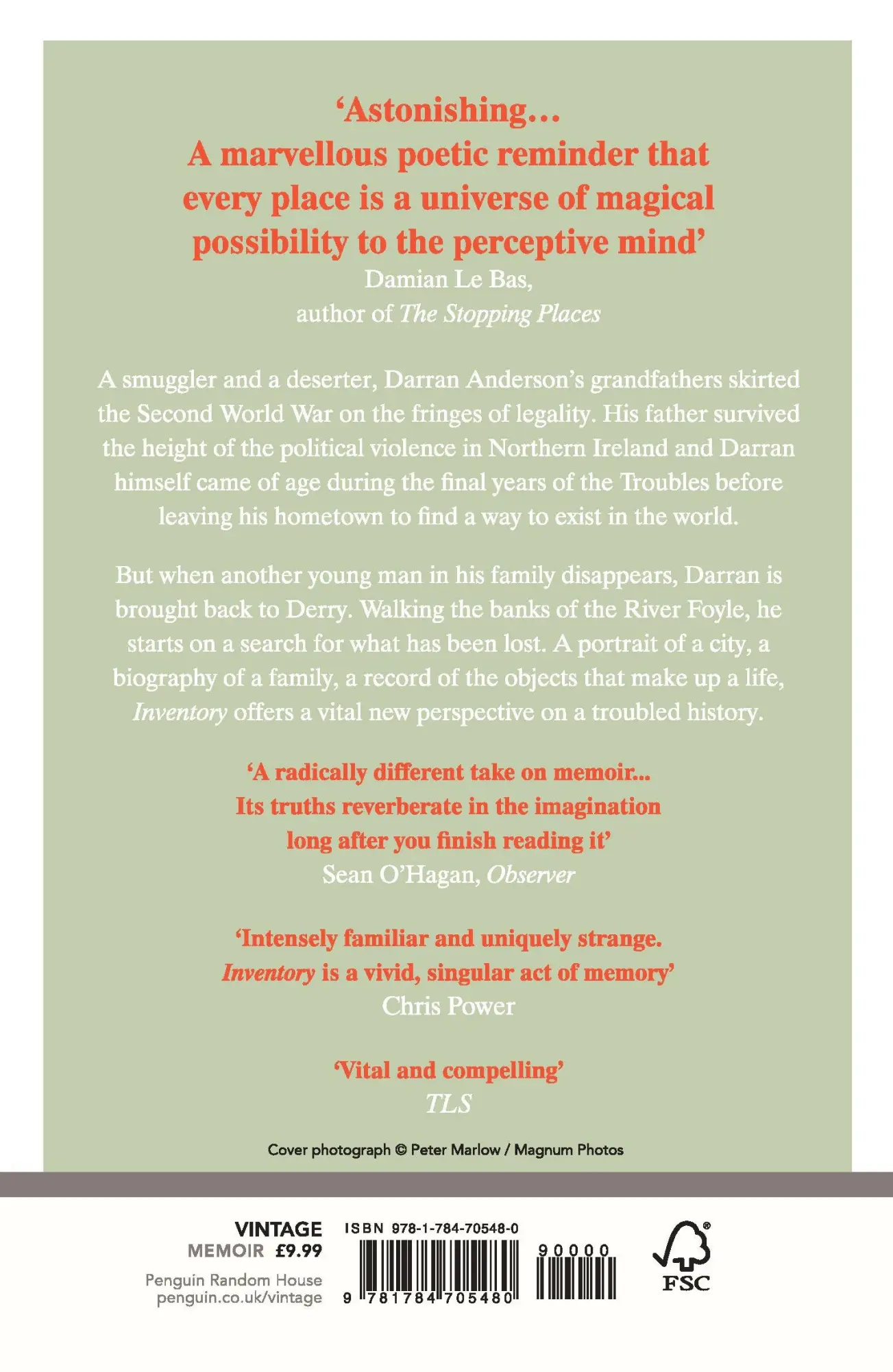 Rückseite: 9781784705480 | Inventory | A Family Portrait of Derry's Troubled Past | Anderson