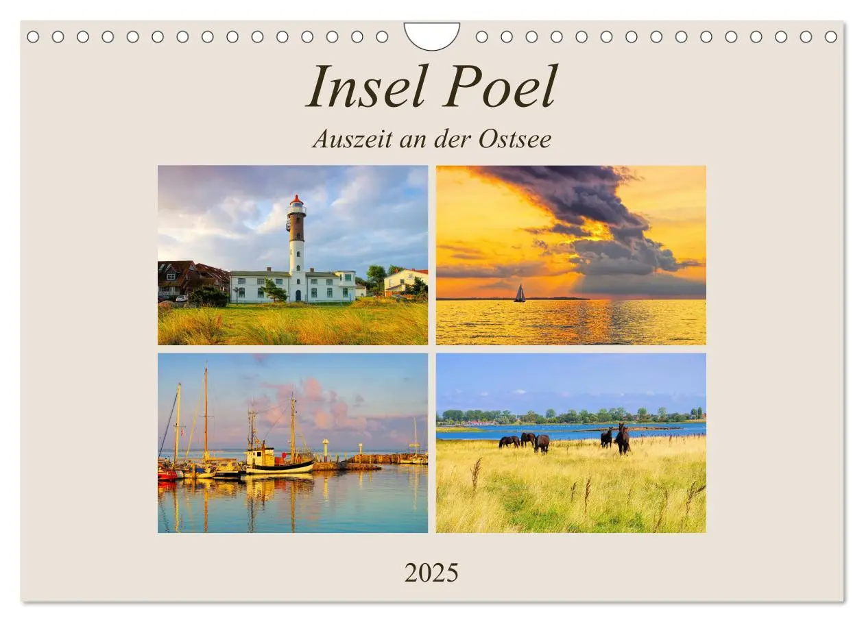 Cover: 9783435265480 | Insel Poel - Auszeit an der Ostsee (Wandkalender 2025 DIN A4 quer),...