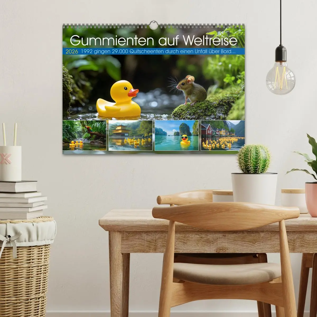 Bild: 9783457285480 | Gummienten auf Weltreise (Wandkalender 2026 DIN A3 quer), CALVENDO...