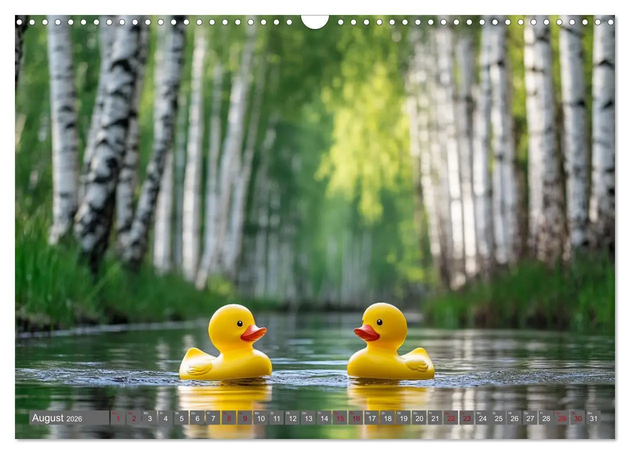 Bild: 9783457285480 | Gummienten auf Weltreise (Wandkalender 2026 DIN A3 quer), CALVENDO...
