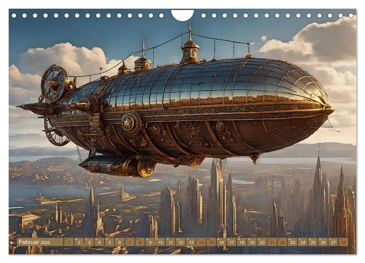Bild: 9783457355480 | Steampunk - Mensch und Maschine (Wandkalender 2026 DIN A4 quer),...