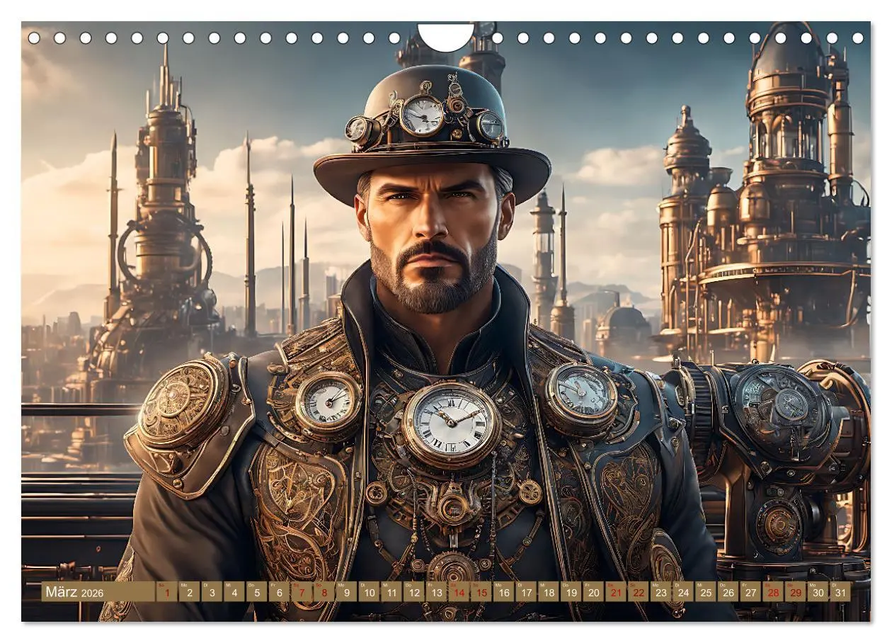 Bild: 9783457355480 | Steampunk - Mensch und Maschine (Wandkalender 2026 DIN A4 quer),...