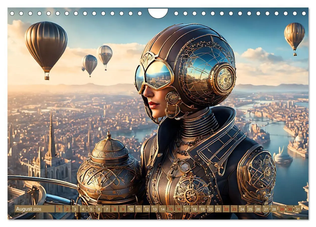 Bild: 9783457355480 | Steampunk - Mensch und Maschine (Wandkalender 2026 DIN A4 quer),...