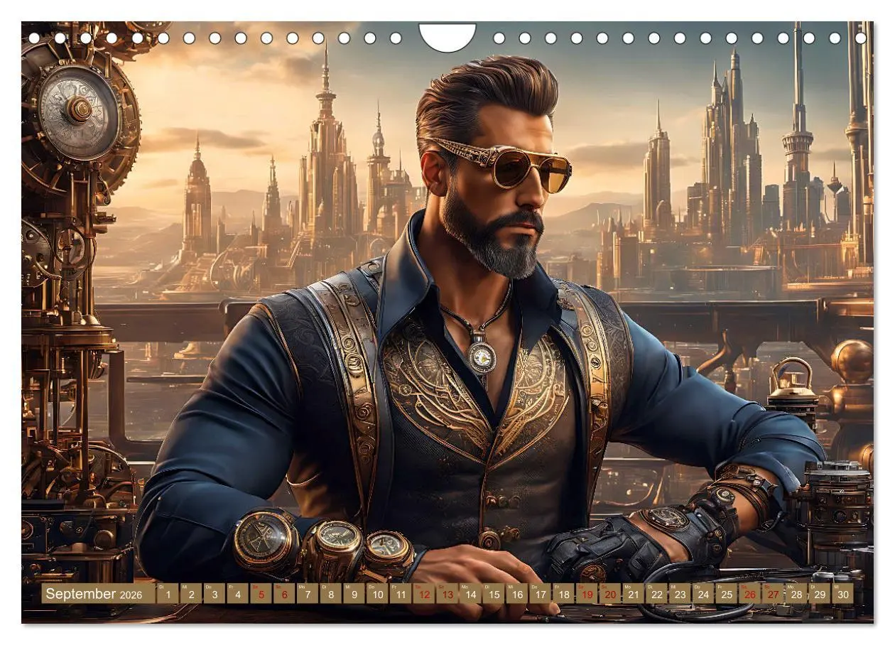 Bild: 9783457355480 | Steampunk - Mensch und Maschine (Wandkalender 2026 DIN A4 quer),...