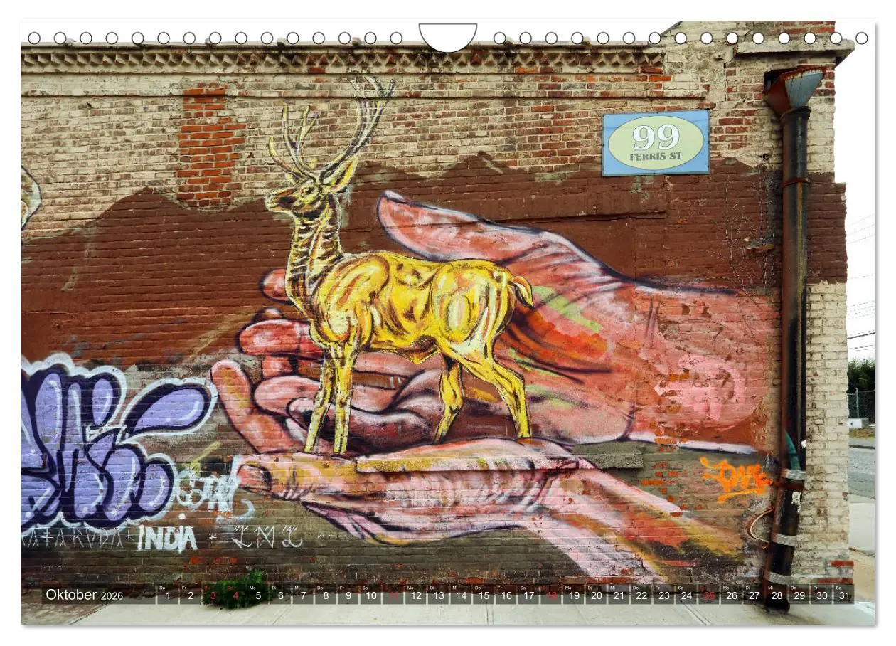 Bild: 9783457735480 | Straßenkunst in New York - Graffiti und Murals (Wandkalender 2026...