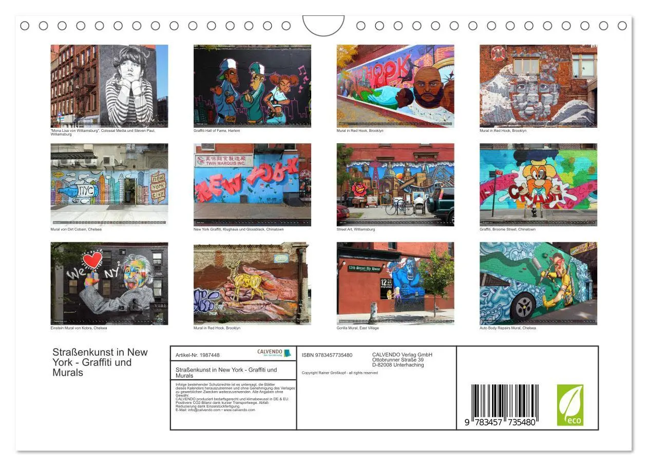 Bild: 9783457735480 | Straßenkunst in New York - Graffiti und Murals (Wandkalender 2026...
