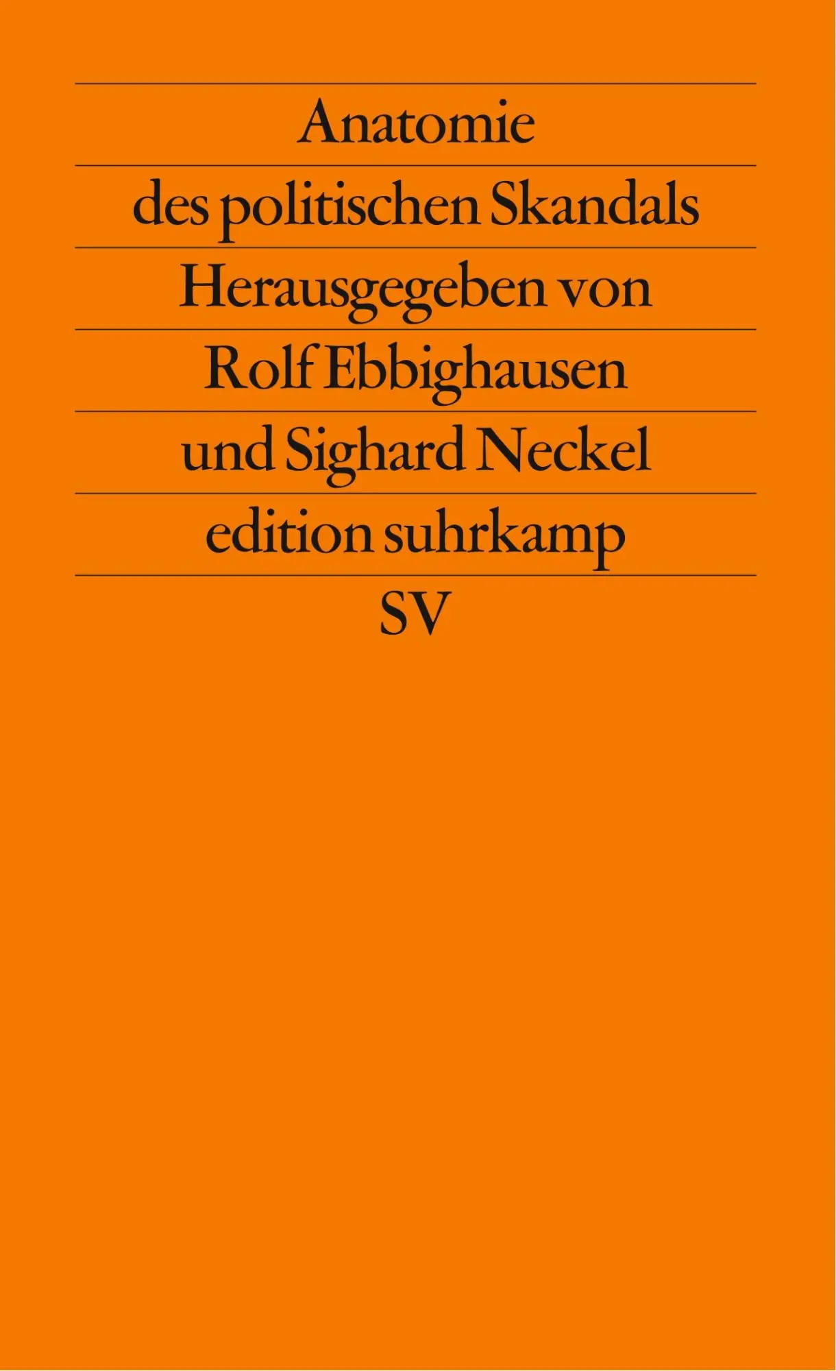 Cover: 9783518115480 | Anatomie des politischen Skandals | Sighard Neckel (u. a.) | Buch